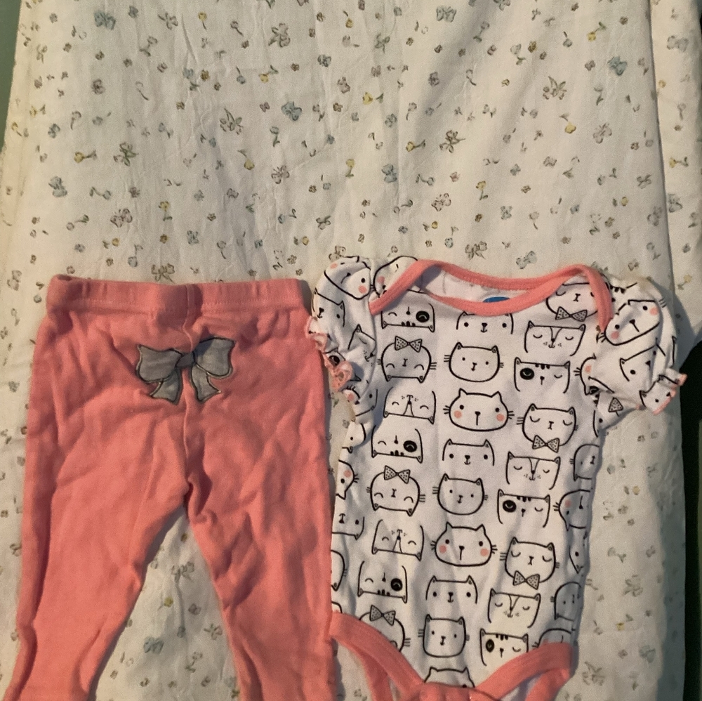 Baby Girl 2 Piece  Matching Set • 3-6 • Bon Bebe